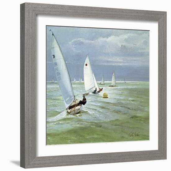 Around the Buoy-Timothy Easton-Framed Giclee Print