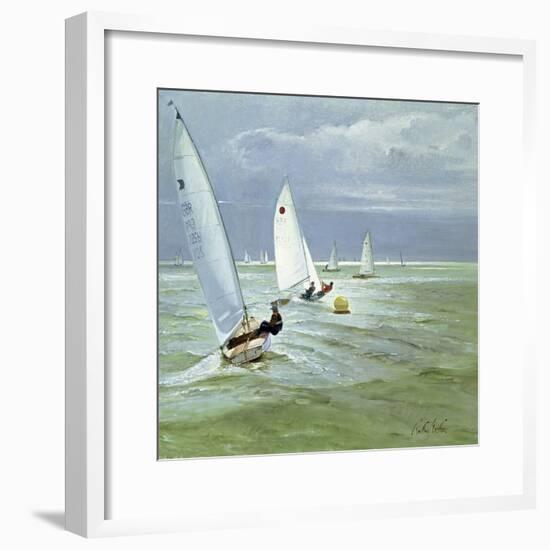 Around the Buoy-Timothy Easton-Framed Giclee Print