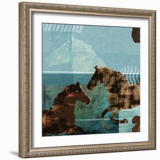 Around the Stable I-Dan Meneely-Framed Art Print