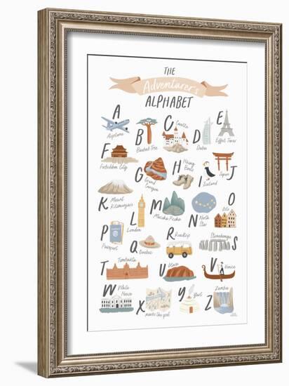 Around the World III-Laura Marshall-Framed Art Print