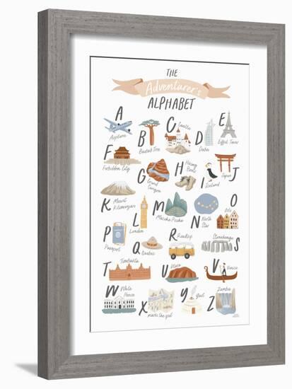 Around the World III-Laura Marshall-Framed Art Print