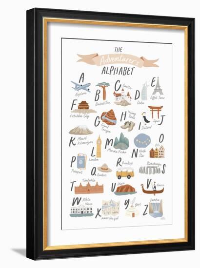 Around the World III-Laura Marshall-Framed Art Print