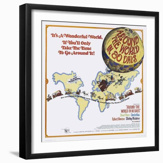 Around the World In 80 Days, 1956, "Around the World In Eighty Days" Directed by Michael Anderson-null-Framed Giclee Print