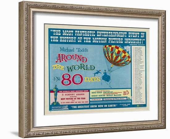 Around the World In 80 Days, 1956, "Around the World In Eighty Days" Directed by Michael Anderson-null-Framed Giclee Print