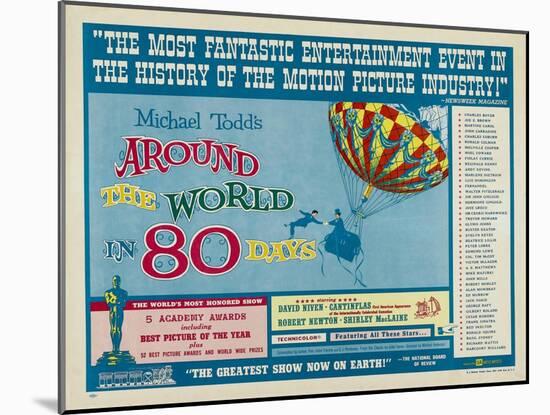 Around the World In 80 Days, 1956, "Around the World In Eighty Days" Directed by Michael Anderson-null-Mounted Giclee Print