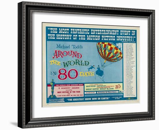 Around the World In 80 Days, 1956, "Around the World In Eighty Days" Directed by Michael Anderson-null-Framed Giclee Print