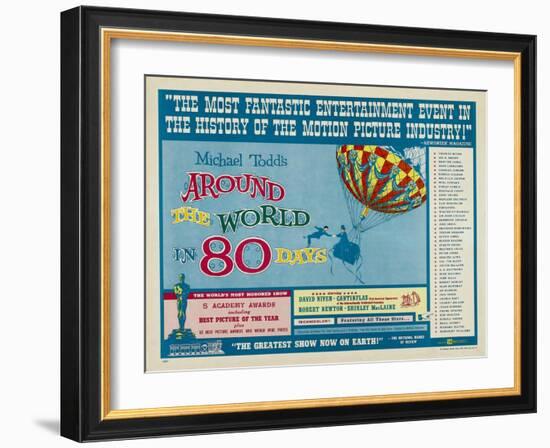 Around the World In 80 Days, 1956, "Around the World In Eighty Days" Directed by Michael Anderson-null-Framed Giclee Print