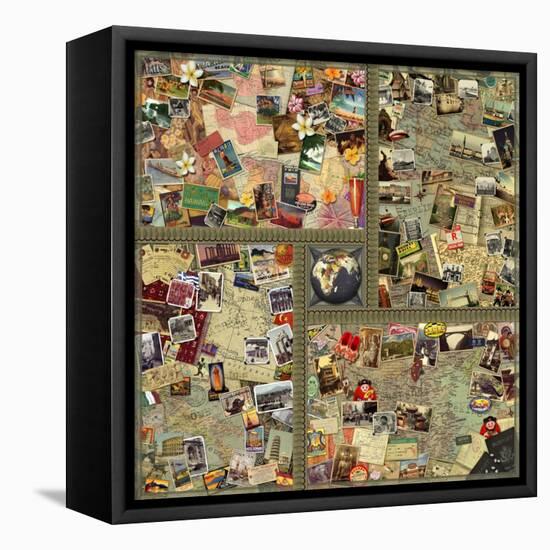 Around the World in 80-Kate Ward Thacker-Framed Premier Image Canvas