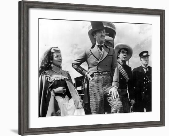 Around The World In Eighty Days, Shirley MacLaine, David Niven, Cantinflas, Buster Keaton, 1956-null-Framed Photo