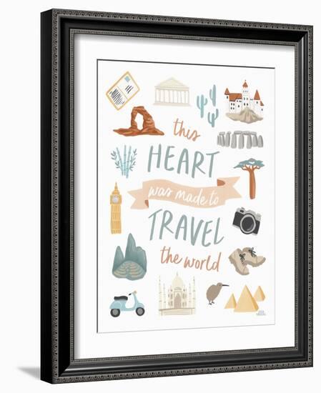 Around the World IV-Laura Marshall-Framed Art Print