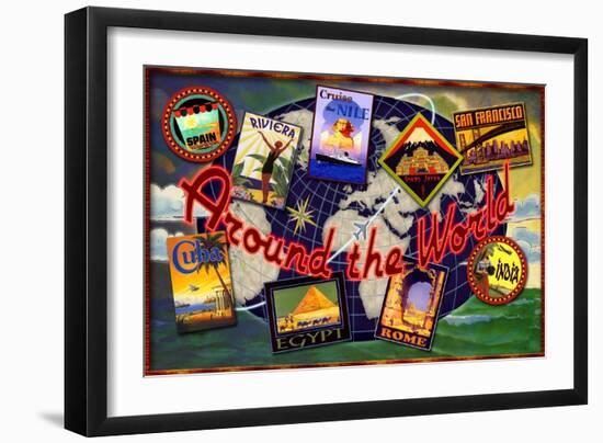 Around the World Tours-Kate Ward Thacker-Framed Giclee Print