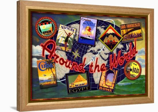 Around the World Tours-Kate Ward Thacker-Framed Premier Image Canvas