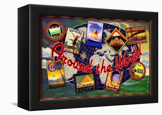 Around the World Tours-Kate Ward Thacker-Framed Premier Image Canvas