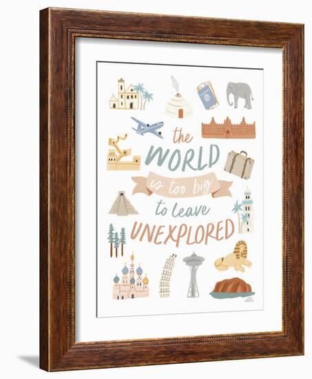 Around the World V-Laura Marshall-Framed Art Print