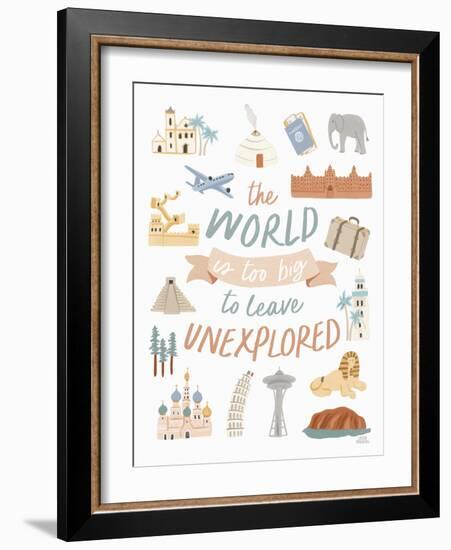 Around the World V-Laura Marshall-Framed Art Print