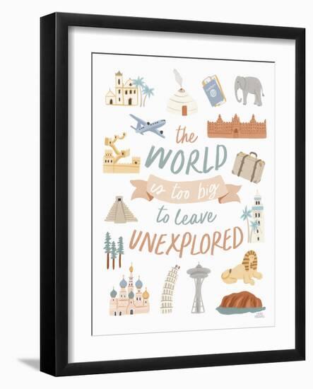 Around the World V-Laura Marshall-Framed Art Print