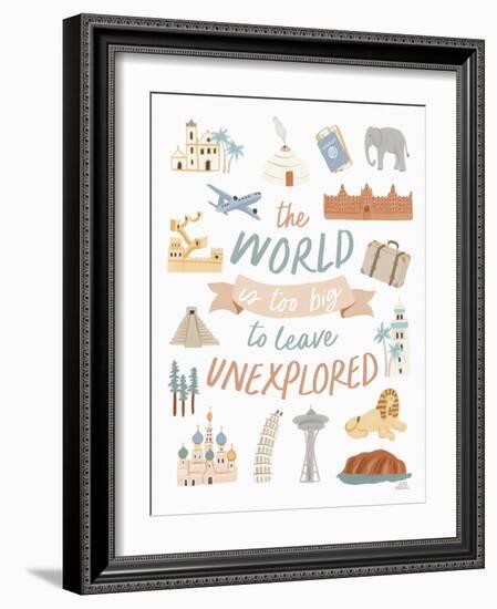 Around the World V-Laura Marshall-Framed Art Print