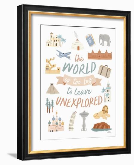 Around the World V-Laura Marshall-Framed Art Print