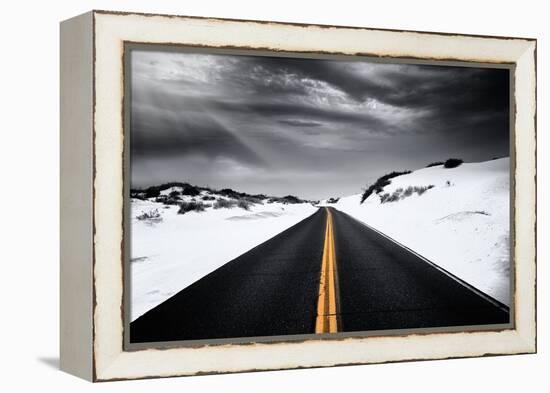 Around the yellow line-Philippe Sainte-Laudy-Framed Premier Image Canvas