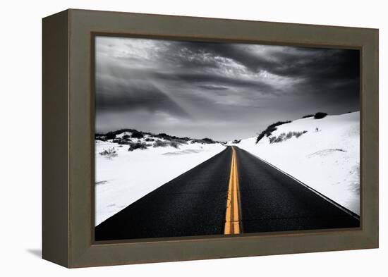 Around the yellow line-Philippe Sainte-Laudy-Framed Premier Image Canvas