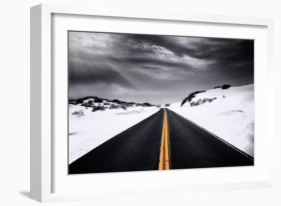 Around the yellow line-Philippe Sainte-Laudy-Framed Photographic Print