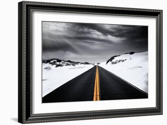 Around the yellow line-Philippe Sainte-Laudy-Framed Photographic Print