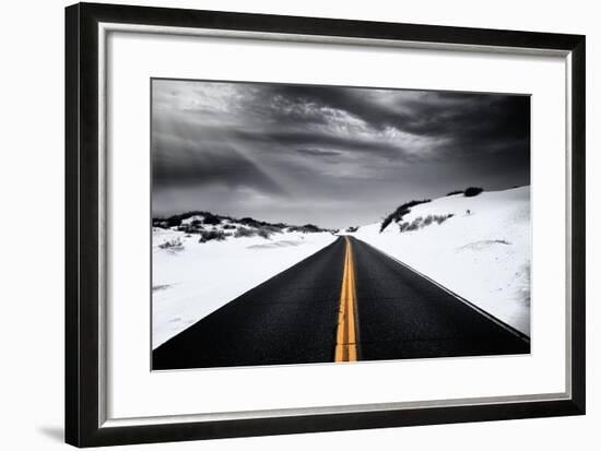 Around the yellow line-Philippe Sainte-Laudy-Framed Photographic Print