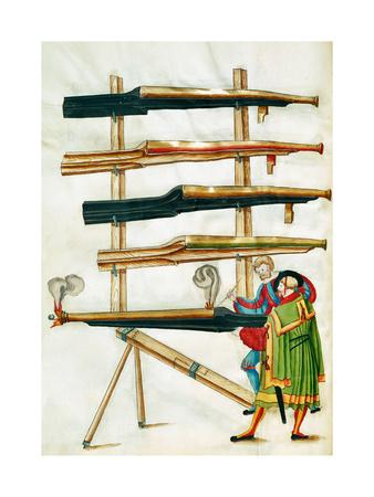 Arquebuses Zeugbuch Ca 1512 Collection Of Books Which Belonged To Emperor Maximilian I Giclee Print Joerg Koelderer Art Com