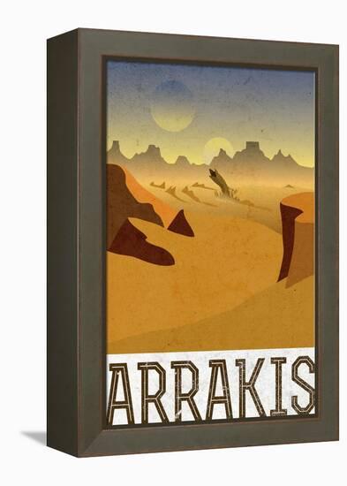 Arrakis Retro Travel-null-Framed Stretched Canvas