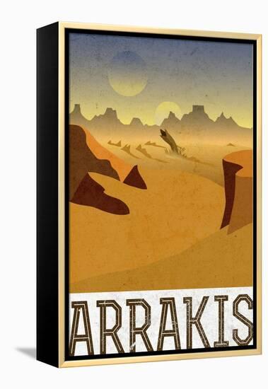 Arrakis Retro Travel-null-Framed Stretched Canvas