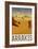 Arrakis Retro Travel-null-Framed Art Print