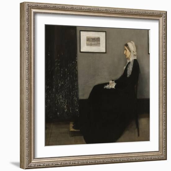 Arrangement en gris et noir n° 1, ou la mère de l'artiste (1804-1881)-James Abbott McNeill Whistler-Framed Giclee Print
