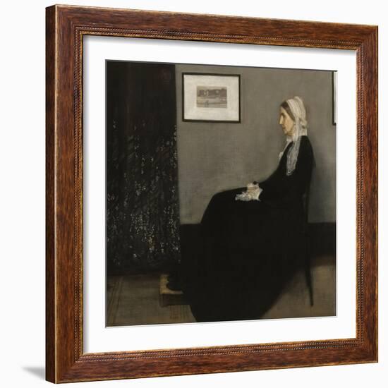 Arrangement en gris et noir n° 1, ou la mère de l'artiste (1804-1881)-James Abbott McNeill Whistler-Framed Giclee Print