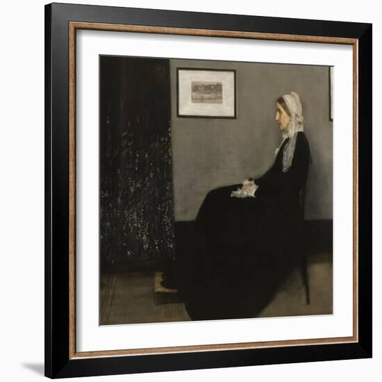 Arrangement en gris et noir n° 1, ou la mère de l'artiste (1804-1881)-James Abbott McNeill Whistler-Framed Giclee Print