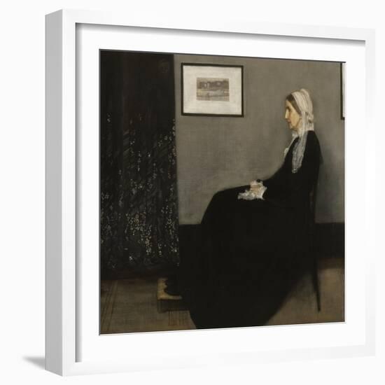 Arrangement en gris et noir n° 1, ou la mère de l'artiste (1804-1881)-James Abbott McNeill Whistler-Framed Giclee Print