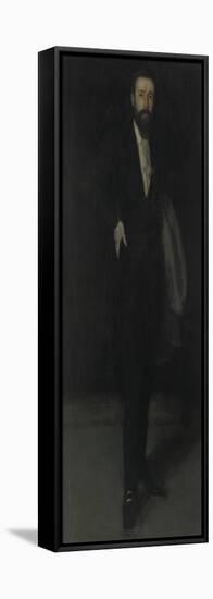 Arrangement in Black: Portrait of F.R. Leyland, C.1870-James Abbott McNeill Whistler-Framed Premier Image Canvas