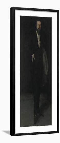 Arrangement in Black: Portrait of F.R. Leyland, C.1870-James Abbott McNeill Whistler-Framed Giclee Print