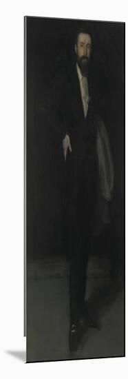 Arrangement in Black: Portrait of F.R. Leyland, C.1870-James Abbott McNeill Whistler-Mounted Giclee Print