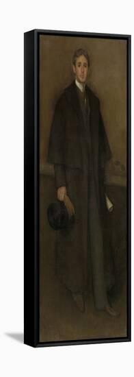 Arrangement in Flesh Color and Brown: Portrait of Arthur Jerome Eddy, 1894-James Abbott McNeill Whistler-Framed Premier Image Canvas