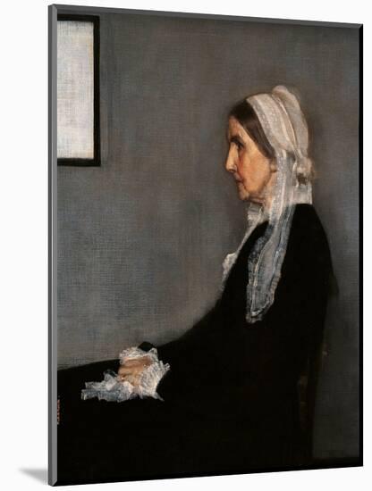 Arrangement in Gray and Black No. 1 (Portrait of the Painters Mother), by Unknown Artist,-Unknown Artist-Mounted Art Print