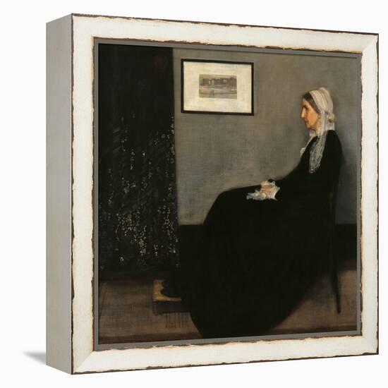 Arrangement in Gray and Black No. 1 (Whistler's Mother)-James Abbott McNeill Whistler-Framed Stretched Canvas