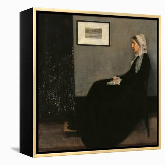 Arrangement in Gray and Black No. 1 (Whistler's Mother)-James Abbott McNeill Whistler-Framed Stretched Canvas