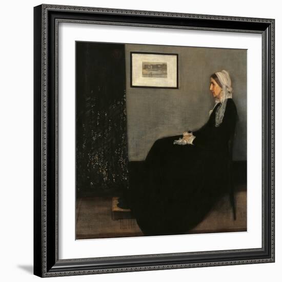 Arrangement in Gray and Black No. 1 (Whistler's Mother)-James Abbott McNeill Whistler-Framed Art Print