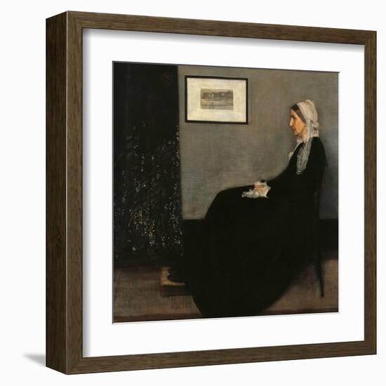 Arrangement in Gray and Black No. 1 (Whistler's Mother)-James Abbott McNeill Whistler-Framed Art Print