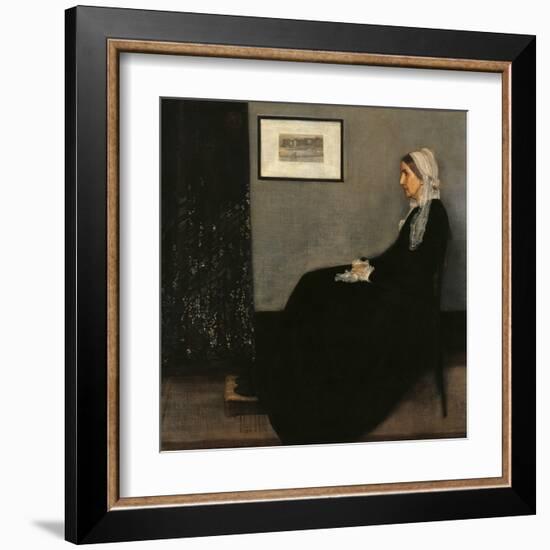 Arrangement in Gray and Black No. 1 (Whistler's Mother)-James Abbott McNeill Whistler-Framed Art Print