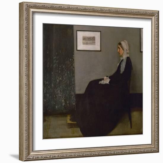 Arrangement in grey and black No. 1, or the painters mother Anna Mathilda McNeill (1804-1881).-James Abbott McNeill Whistler-Framed Giclee Print