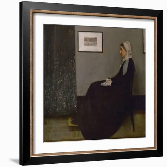 Arrangement in grey and black No. 1, or the painters mother Anna Mathilda McNeill (1804-1881).-James Abbott McNeill Whistler-Framed Giclee Print