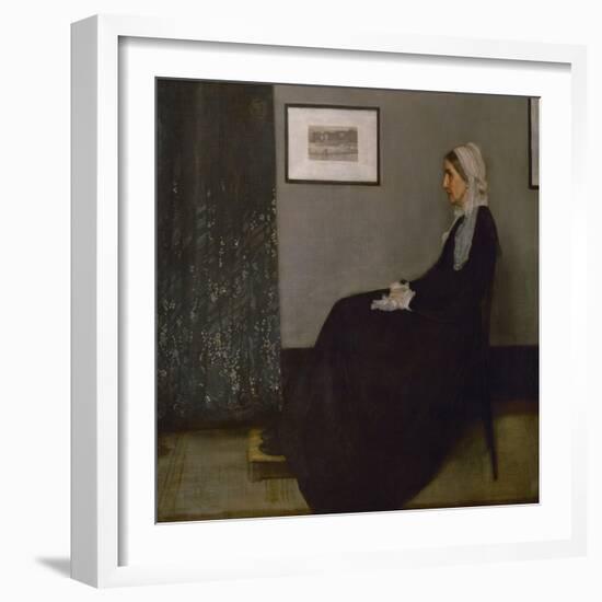 Arrangement in grey and black No. 1, or the painters mother Anna Mathilda McNeill (1804-1881).-James Abbott McNeill Whistler-Framed Giclee Print