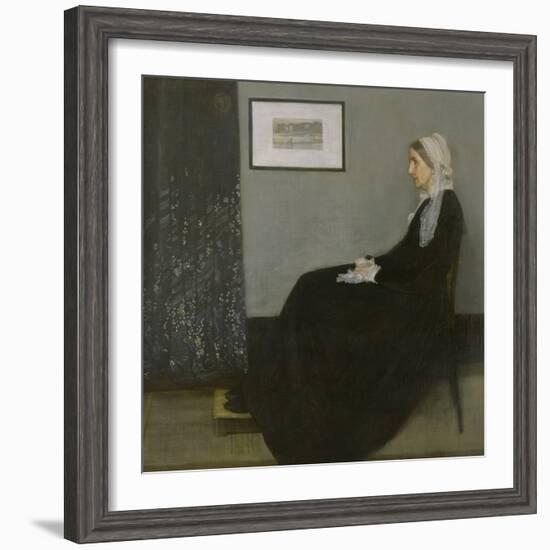 Arrangement in Grey and Black No.1: Portrait of the Artist's Mother, c.1871-James Abbott McNeill Whistler-Framed Giclee Print