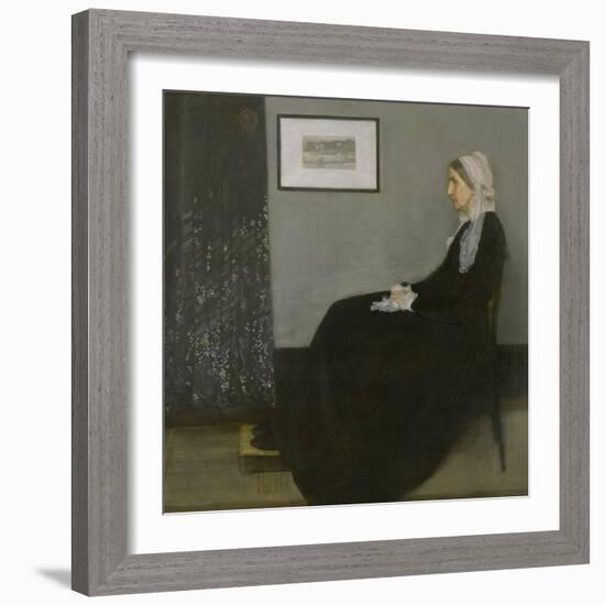 Arrangement in Grey and Black No.1: Portrait of the Artist's Mother, c.1871-James Abbott McNeill Whistler-Framed Giclee Print